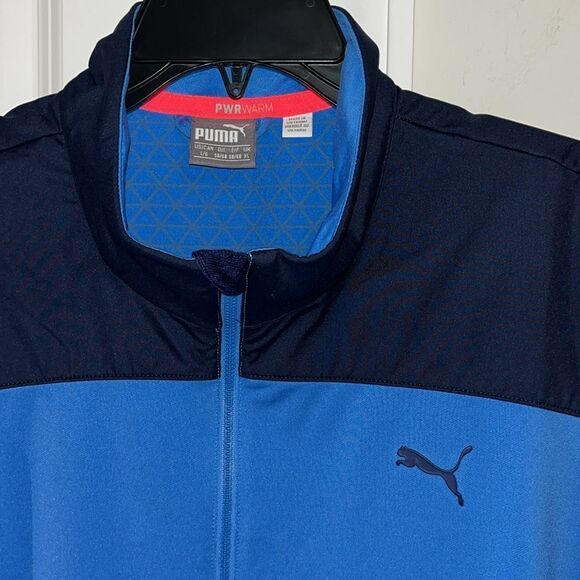 PUMA UNC North Carolina Tar Heels Colors PWRWarm Pullover Golf Wind VEST Jacket - Picture 2 of 4